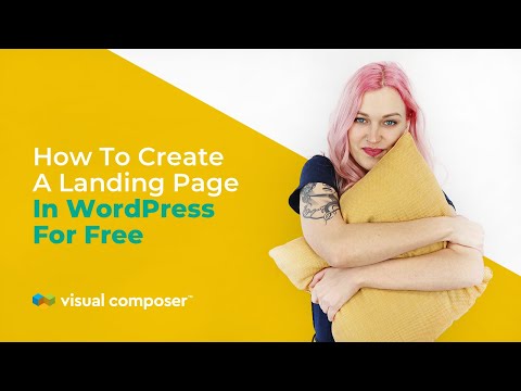 How to Create a Landing Page in WordPress for Free with Visual Composer