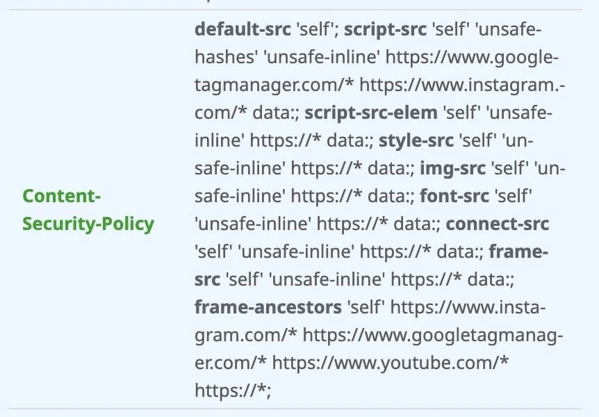 worst security header