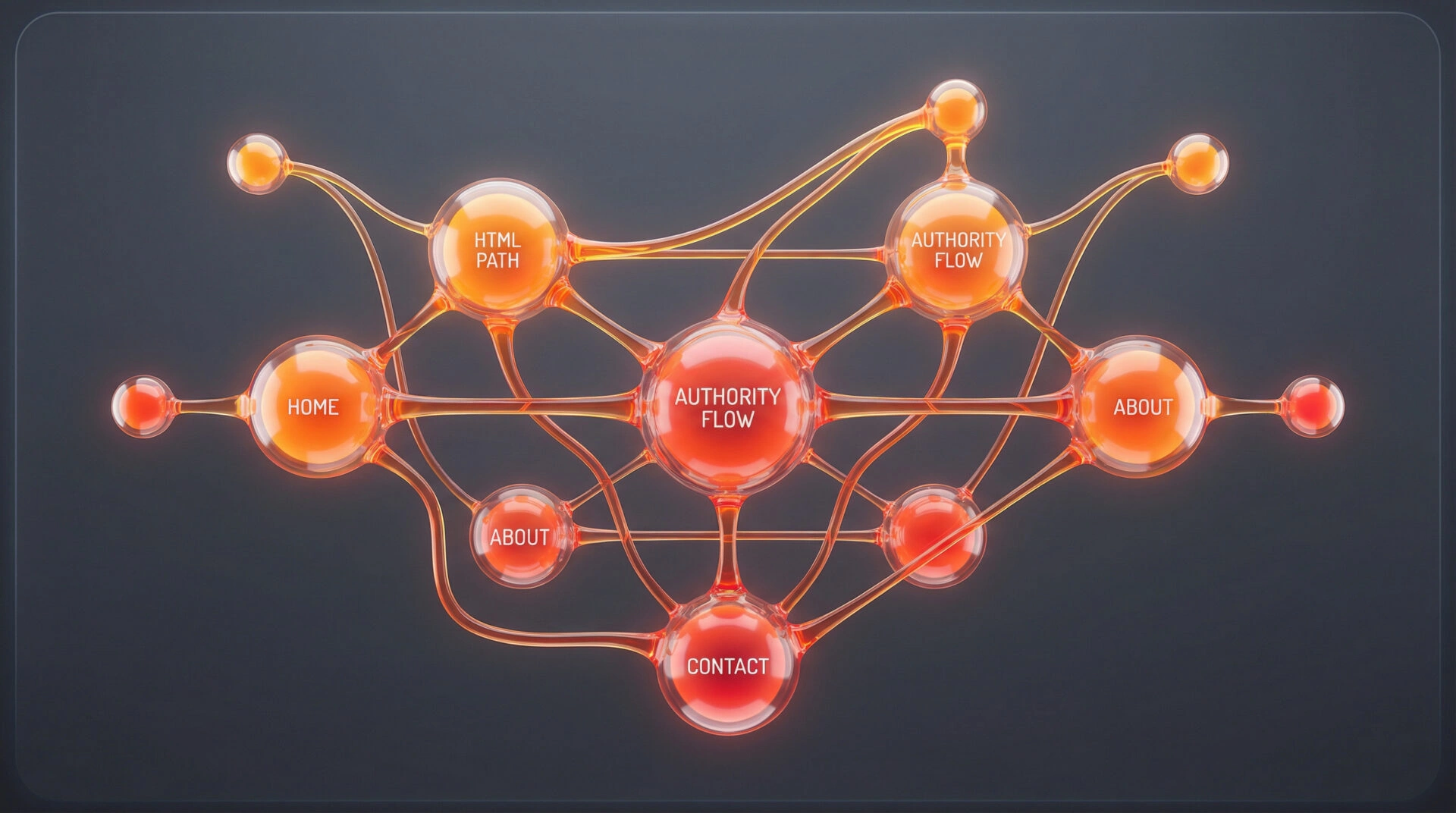 A digital graph showing a central brand entity connected to various expert attributes.